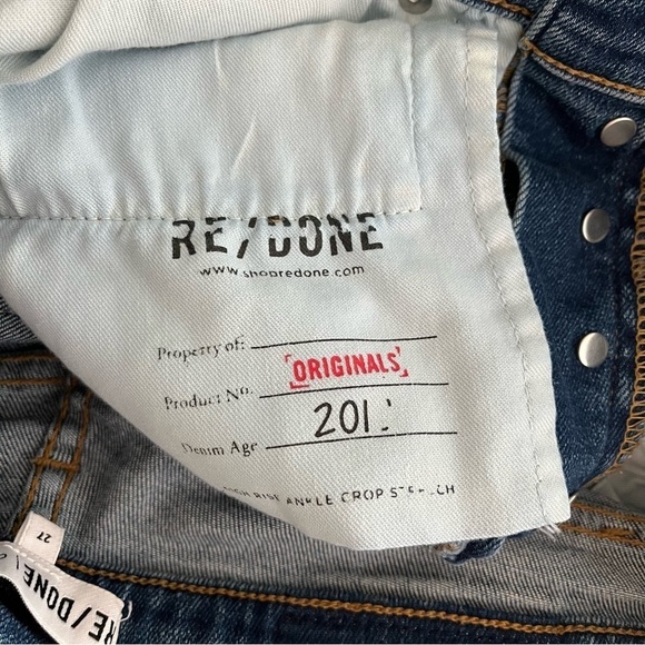 RE/DONE x REVOLVE High Rise Ankle Crop Skinny Jeans - Picture 11 of 13